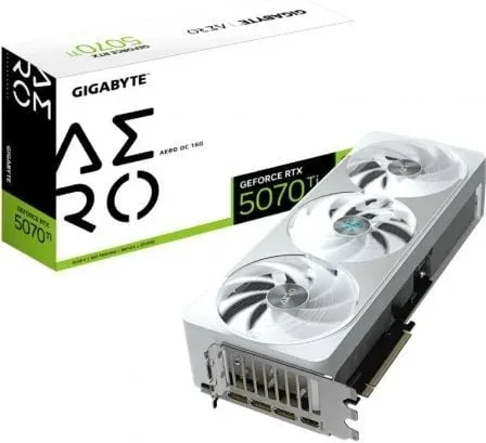Tarjeta Gráfica Gigabyte GeForce RTX 5070 Ti AERO OC/ 16GB GDDR7