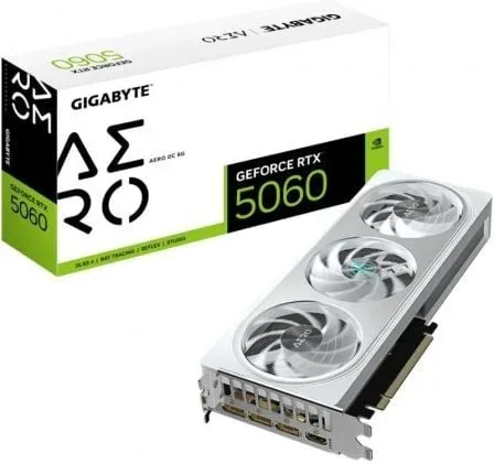 Tarjeta Gráfica Gigabyte GeForce RTX 5060 Aero OC/ 8GB GDDR7