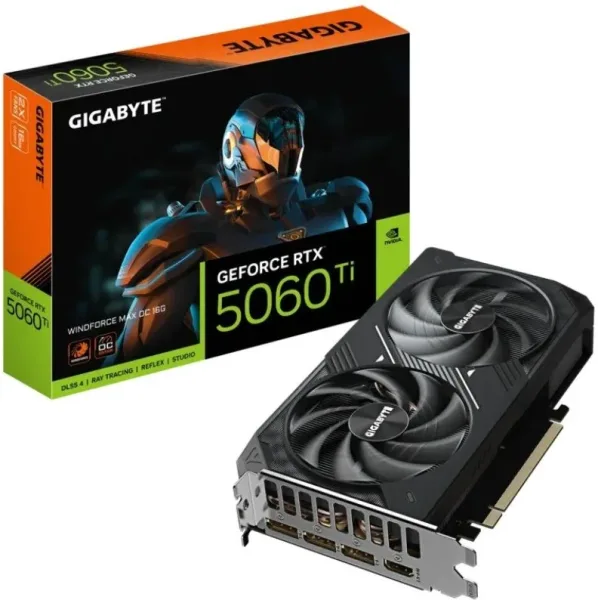 Tarjeta Grafica Gigabyte RTX 5060Ti Windforce Oc 16GB Gddr7