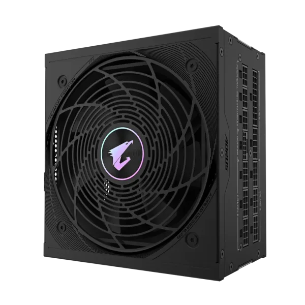 GIGABYTE AORUS ELITE P1000W ICE Fuente de Alimentación - PCIe 5.0, 80 PLUS Platinum, Diseño completamente modular, Ventilador de 120 mm, Compatible con ATX 3.0, Enchufe UE