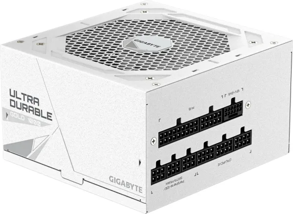 GIGABYTE UD1000GM PG5 V2 ICE Fuente de Alimentación – PCIe Gen 5.1, 80 PLUS Gold, Diseño completamente modular, Ventilador de 120 mm, Compatible con ATX 3.1, Enchufe EU