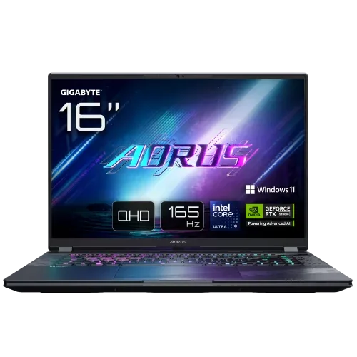 GIGABYTE AORUS ELITE 16 BWH Portátil Gaming - 16,0“, 165Hz WQXGA, Intel Ultra 9 275HX, NVIDIA RTX 5070, 32GB DDR5 5600MHz, 1TB Gen4 SSD, Win 11 Home, Garantía de 2 años, Dolby Atmos, ELITE 16 BWHC3ESC64SH
