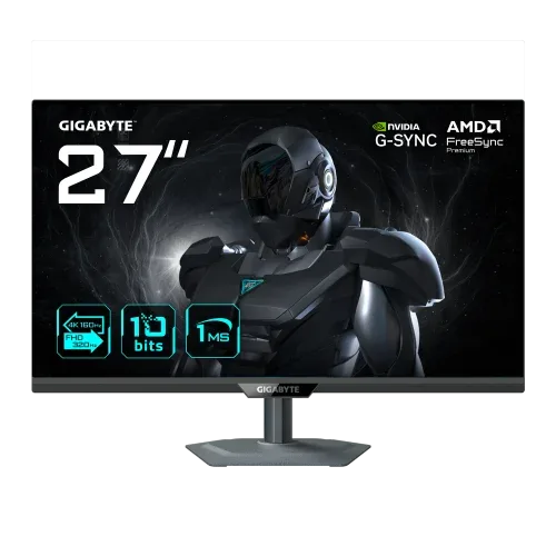 Monitor Gigabyte 27" G27Up,Ss IPS,3840X2160,0.155Pp,1000:1,1Ms,160Hz,2Hdmi+1Dp+Usb2.0+1Usb Type C,Ajuste Altura