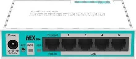 Router Mikrotik Hex Lite RB750R2 5 Puertos/ RJ45 10/100/ PoE