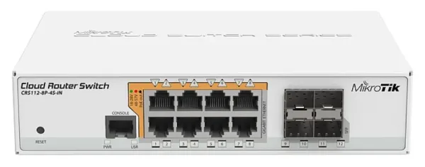 MikroTik CRS112-8P-4S-IN Switch 8xGB 4xSFP L5