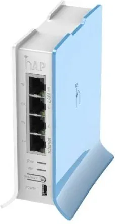 Mikrotik router board rb - 941 - 2nd - tc hap lite formato torre 650mhz CPU 32mb RAM 4xlan 2.4ghz 802b - g - n 2x2 wireless