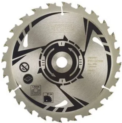 Hoja para Sierra de Sable Ryobi CSB184A1/ 184mm/ Compatible con R18CS7-0 ONE+