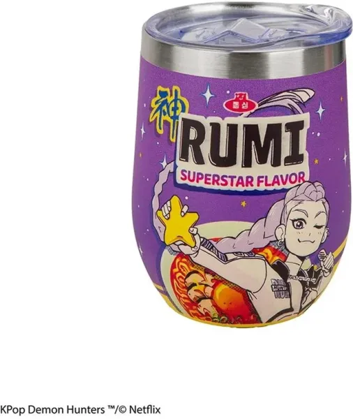 Taza de viaje isotermica cinereplicas kpop demon hunters rumi superstar flavor