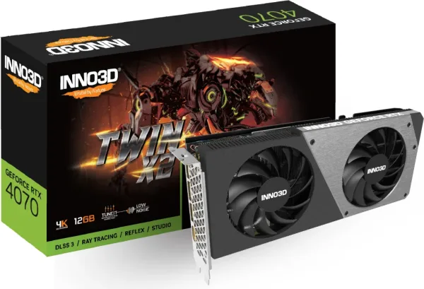 Tarjeta Grafica Inno3D RTX 4070 Twin X2 12GB Gddr6X