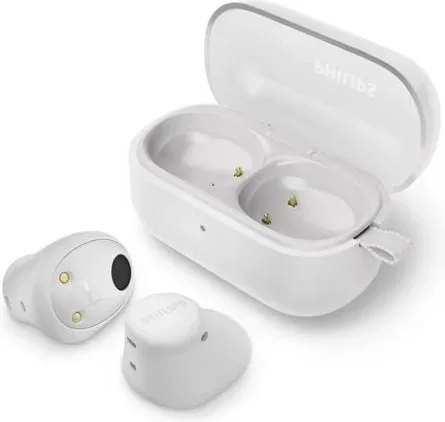 Auriculares Bluetooth Philips TAT2149 con estuche de carga/ Autonomía 6h/ Blancos