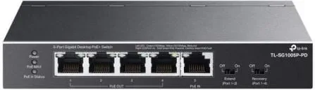 Switch TP-Link TL-SG1005P-PD 5 Puertos/ RJ-45 1/ 2.5Gbps PoE