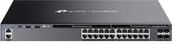 Managed Switch Omada 24-Port Gigabit Stackable L3 With 4 10Ge Sfp+ Slots