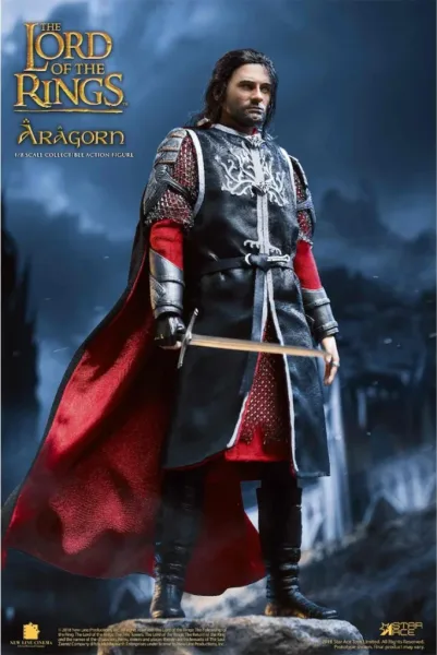 Figura star ace el señor de los anillos aragorn 2.0 version deluxe real master serie 22.5 cm
