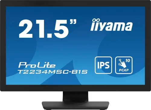iiyama ProLite T2234MSC-B1S pantalla para PC 54,6 cm (21.5") 1920 x 1080 Pixeles Full HD Pantalla táctil Negro