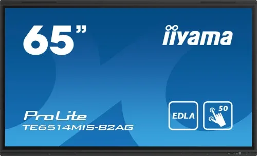 Monitor Iiyama 65" Iiware12E , Android 13, 50-P, 3840X2160, UHD, Fan-Less, Mm 2X 8W + 2X 18W , Micro 8X, HDMI 4X, HDMI-Out, USB-C 2X Up To 100W , Mini-Jack, Optical, 435Cd/M, Landscape, Lan 2X Rs232C, WiFi/Bt, Vesa 600X400 , Slot Opc  (Te6514Mis-B2Ag