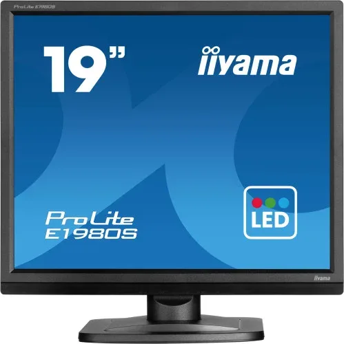 Monitor Iiyama 5:4, 48,3Cm (19''), 1280X1024 Píxeles, 5Ms, Luminosidad: 250Cd, Ángulo Visual: 170/160° (H/V), Contraste: 1000:1, DVI, VGA, Incl.: Cable (DVI, Audio), Cable de Alimentación, Qsg, Color: Negro