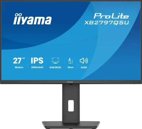 Monitor Iiyama Pantalla para Pc 68,6 Cm (27") 2560 X 1440 Pixeles Quad HD LED Panel IPS Ajustable HDMI DisplayPort USB