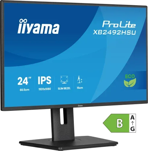 Monitor Iyama Prolite Xb2492Hsu-B1, 61 Cm (24"), 1080 X 1920 Pixeles, Quad HD, LED, 3 Ms, Negro