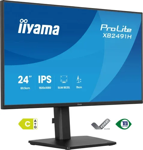 iiyama ProLite XB2491H-B1 pantalla para PC 60,5 cm (23.8") 1920 x 1080 Pixeles Full HD Negro