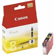 Cartucho tinta canon cli8 amarillo 8ml pixma 4200 -  5200 -  6600 -  mp500 -  800