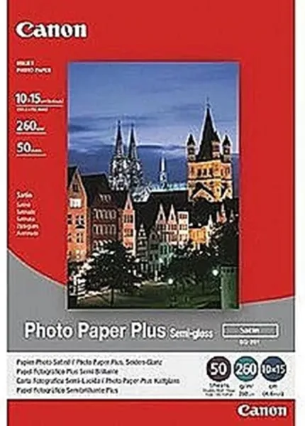 Papel canon foto sg - 201 1686b015 10x15 -  50 hojas -  semisatinado