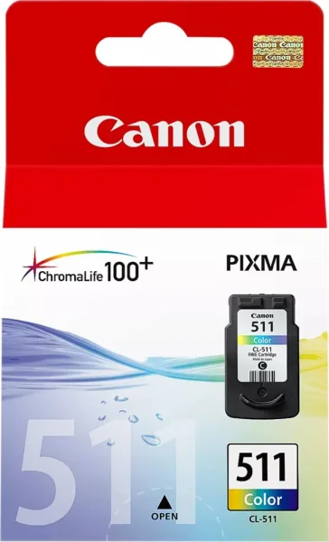 Cartucho tinta canon cl 511 tricolor 9ml mp240 -  250 -  260 -  270 mp 480 -  490 mx 320 -  330