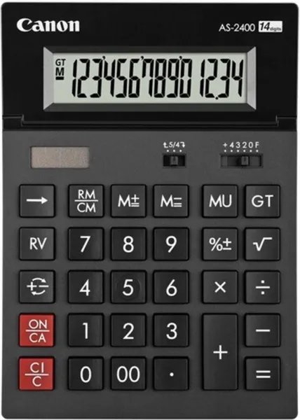 Calculadora canon sobremesa as - 2400 hb 14 digitos