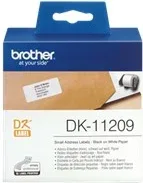 Etiquetas papel precortada brother dk11209 29 x 62 mm 400e ql - 500a ql - 500bw ql - 560 ql - 570 ql - 580n ql - 1050