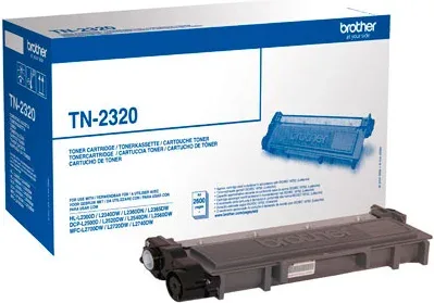 Toner brother tn2320 negro 2600 páginas dcpj2500d -  dcpl2520dw -  dcpl2540dn -  mfcl2700dw -  mfcl2720dw -  mfcl2740dw