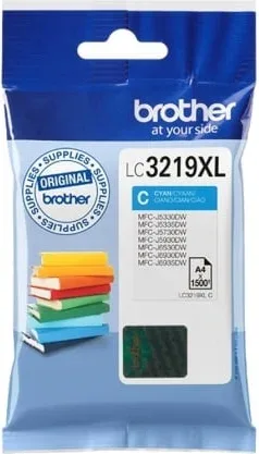 Cartucho tinta brother lc3219xlc cian 1500 paginas mfc - j5330dwmfc - j5335dwmfc - j5730dw -  mfcj5930dw -  mfcj6530dw -  mfcj6530dw -  mfcj6930dw