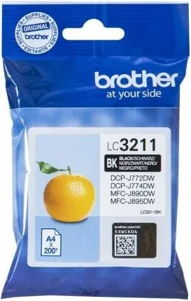 Cartucho de Tinta Original Brother LC-3211BK/ Negro