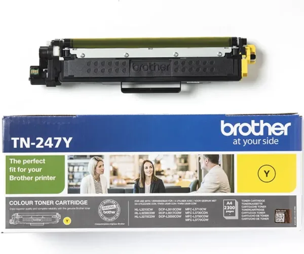 Tóner Original Brother TN-247Y Alta Capacidad/ Amarillo