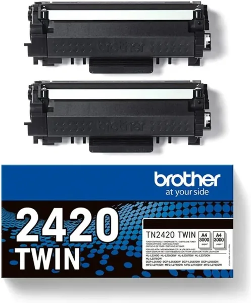 Tóner Original Brother TN2420TWIN Multipack XL Alta Capacidad/ 2x Negro
