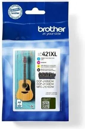Cartucho de Tinta Original Brother LC421XL Alta Capacidad/ Multipack/ Cian/ Magenta/ Amarillo/ Negro