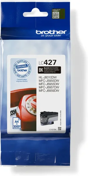 Cartucho tinta brother lc427bk negro 3000 paginas