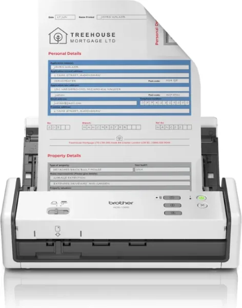 Escaner sobremesa brother ads1300 -  30ppm -  duplex automatico -  USB 2.0 -  USB tipo c -  adf 20 hojas
