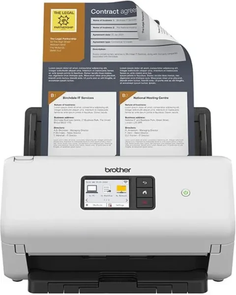 Escaner sobremesa brother ads4550w -  35ppm -  adf 60 hojas
