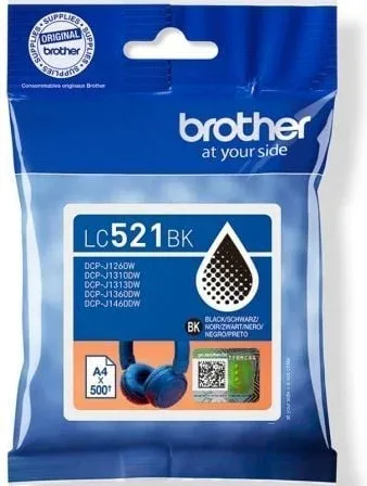 Cartucho de Tinta Original Brother LC521BK/ Negro