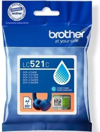 Cartucho de Tinta Original Brother LC521C/ Cian