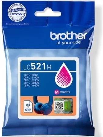 Cartucho de Tinta Original Brother LC521M/ Magenta