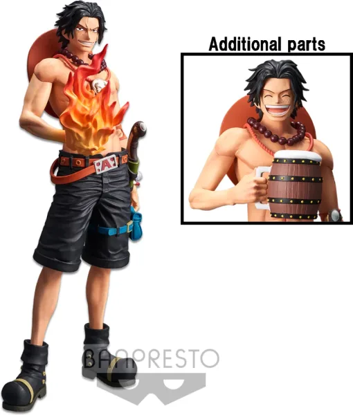 Figura banpresto one piece portgas d.ace grandista