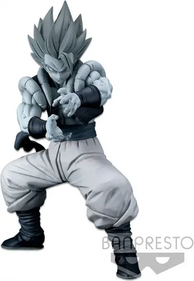 Figura banpresto dragon ball super super saiyan blue gogeta tones blanco & negro master stars piece