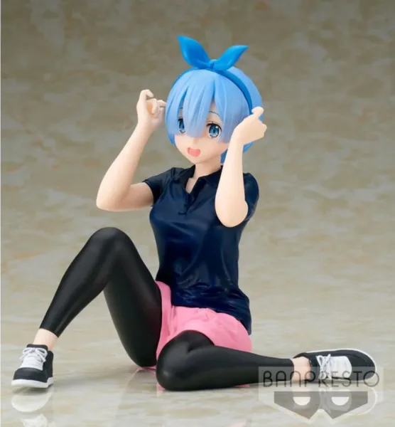 Figura banpresto re zero starting life in another world relax time rem training
