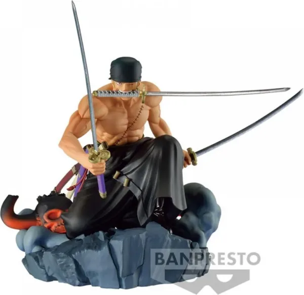 Figura banpresto one piece dioramatic roronoa zoro the brush