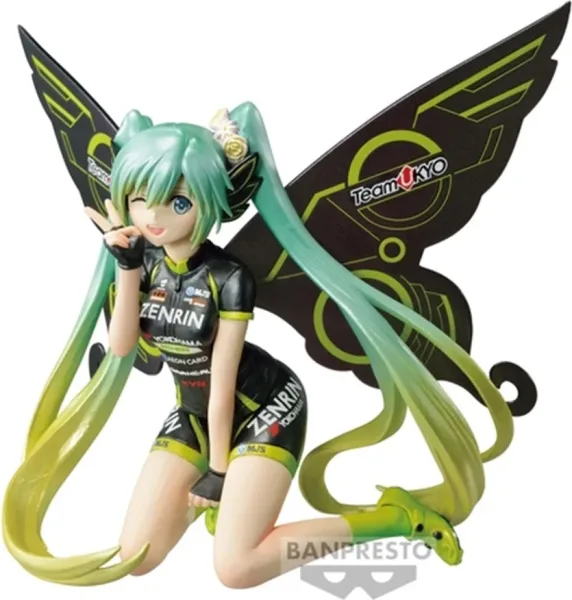 Figura banpresto hatsune miku racing chronicle racing miku 2017 team ukyo cheering ver