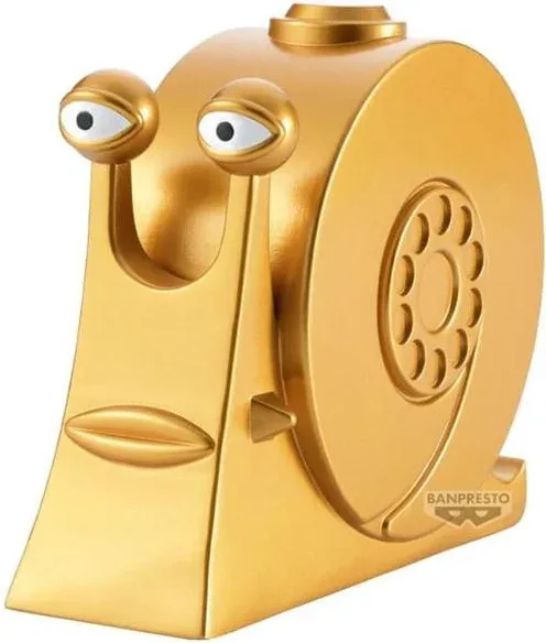 Figura banpresto one piece sofvimates golden den den mushi 9cm