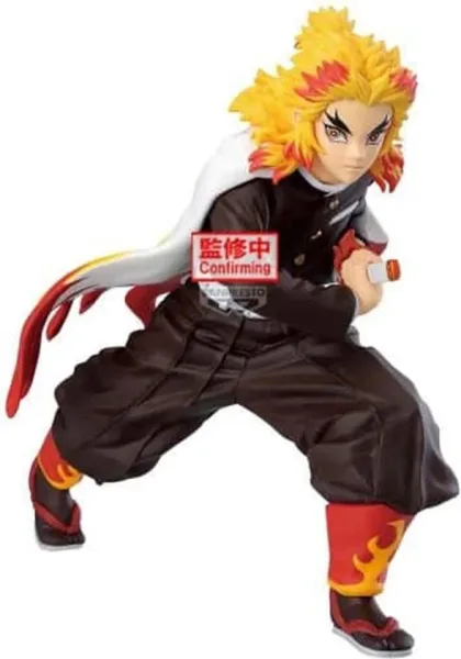 Figura banpresto demon slayer kimetsu no yaiba maximatic kyojuro rengoku 16cm
