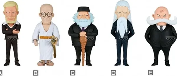 Figura banpresto one piece world collectable figure five elders 12 unidades 7cm