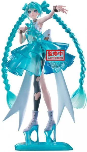 Figura banpresto hatsune miku banpresto evolve clearluxe - emeraldgem 28cm