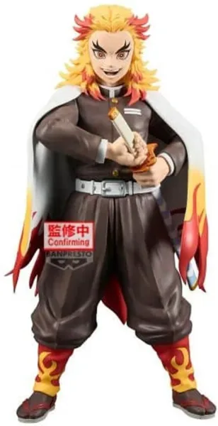 Figura banpresto demon slayer kimetsu no yaiba grandista kyojuro rengoku 24cm